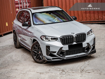 AutoTecknic Dry Carbon Front Bumper Trim Set - F97 X3M LCI | F98 X4M LCI