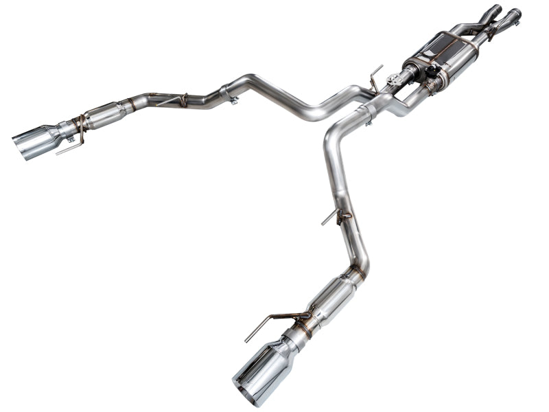 AWE Tuning AWE Gen 3 Raptor SwitchPath Exhaust - Chrome Silver Tips 3025-32356