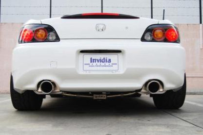 Invidia [00-09 Honda S2000] Rolled Dual Stainless Tips Q300 Cat Back Exhaust | HS00HS1GT3