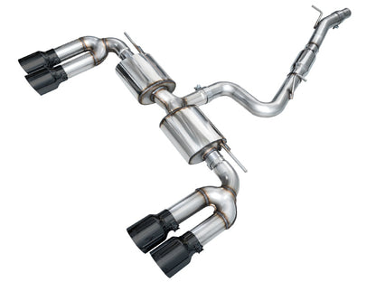 AWE Tuning AWE 22-24 Audi 8Y S3 Touring Edition Exhaust - Diamond Black Tips 3015-43897