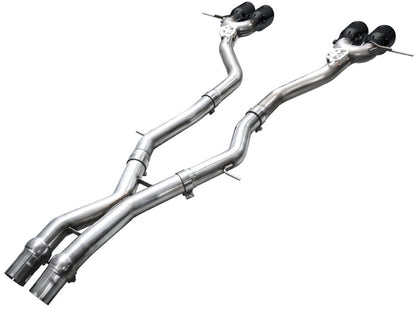 AWE Tuning 23-24 BMW G87 M2 Track Edition Exhaust - Diamond Black Tips 3020-43487