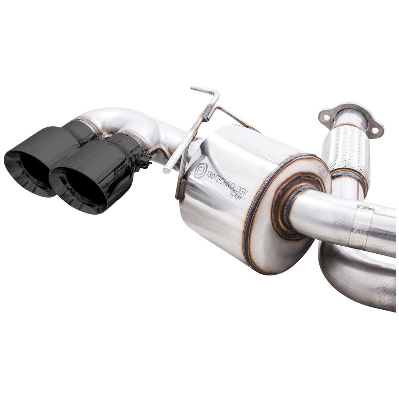 AWE Tuning 2020 Chevrolet Corvette (C8) Touring Edition Exhaust - Quad Diamond Black Tips