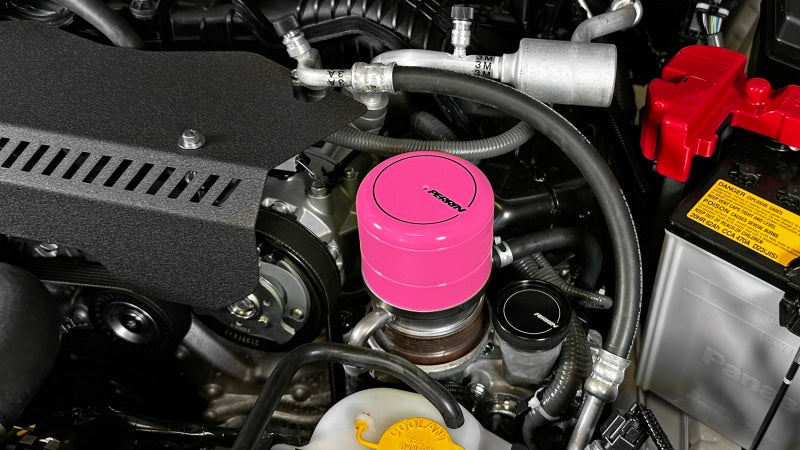 Perrin [15-25 WRX, 13-25 BRZ, 22-25 GR86] Oil Filter Cover Hyper Pink | PSP-ENG-716HP