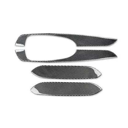 4pcs Carbon Fiber Armrest Panel Overlay for Dodge Challenger 2015-2023