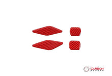 [4pcs] Carbon Fiber Interior Rear Seat Side Trim Overlay for Dodge Challenger 2015-2023
