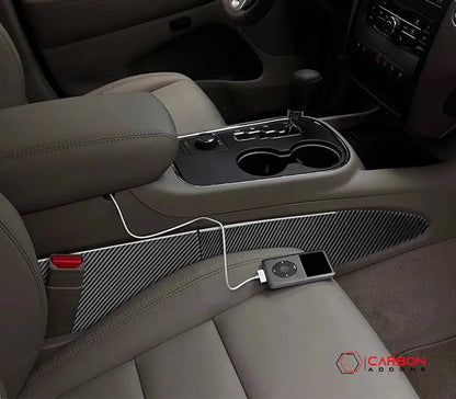 [4pcs] Real Carbon Fiber Center Console Side Trim Overlay for 2011-2020 Dodge Durango