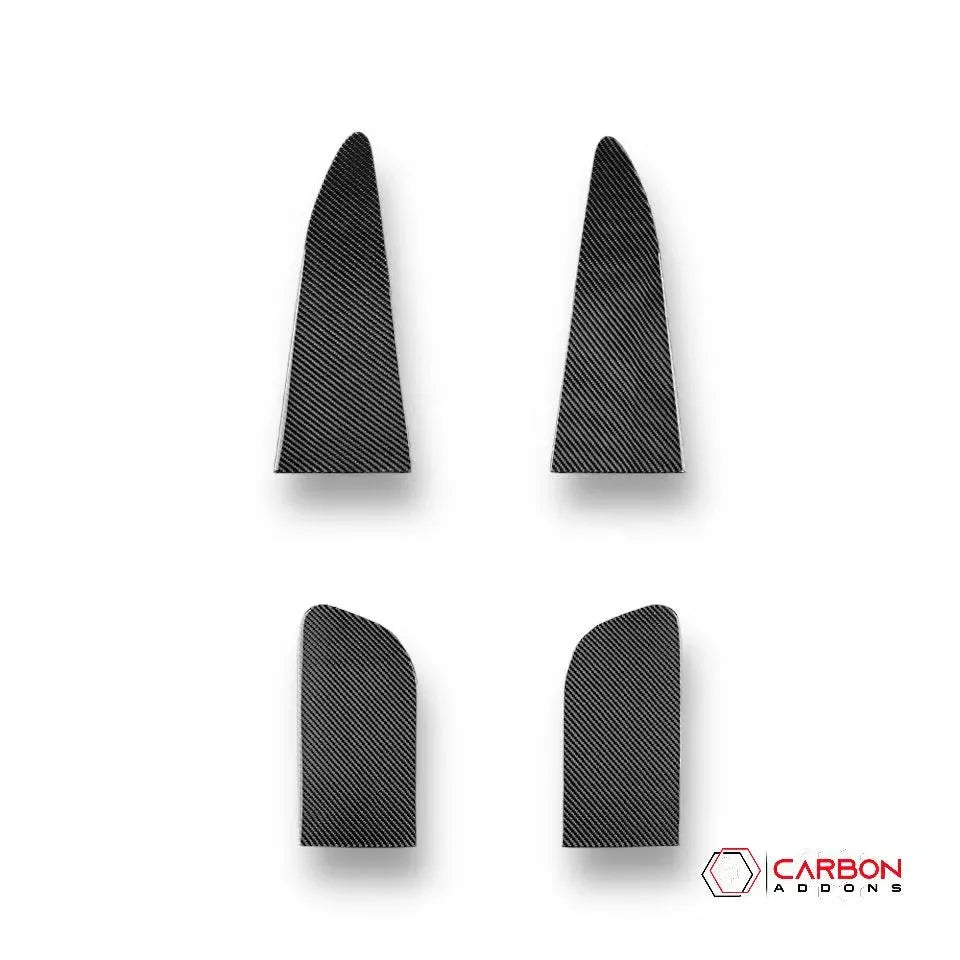 [4pcs] Real Carbon Fiber Center Console Side Trim Overlay for 2011-2020 Dodge Durango