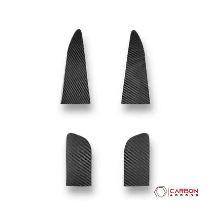 [4pcs] Real Carbon Fiber Center Console Side Trim Overlay for 2011-2020 Dodge Durango