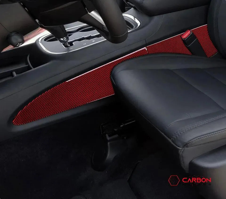 [4pcs] Real Carbon Fiber Center Console Side Trim Overlay for 2011-2020 Dodge Durango