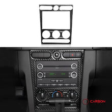 [4pcs] Real Carbon Fiber Infotainment Radio Trim Overlay | Mustang 2005-2009