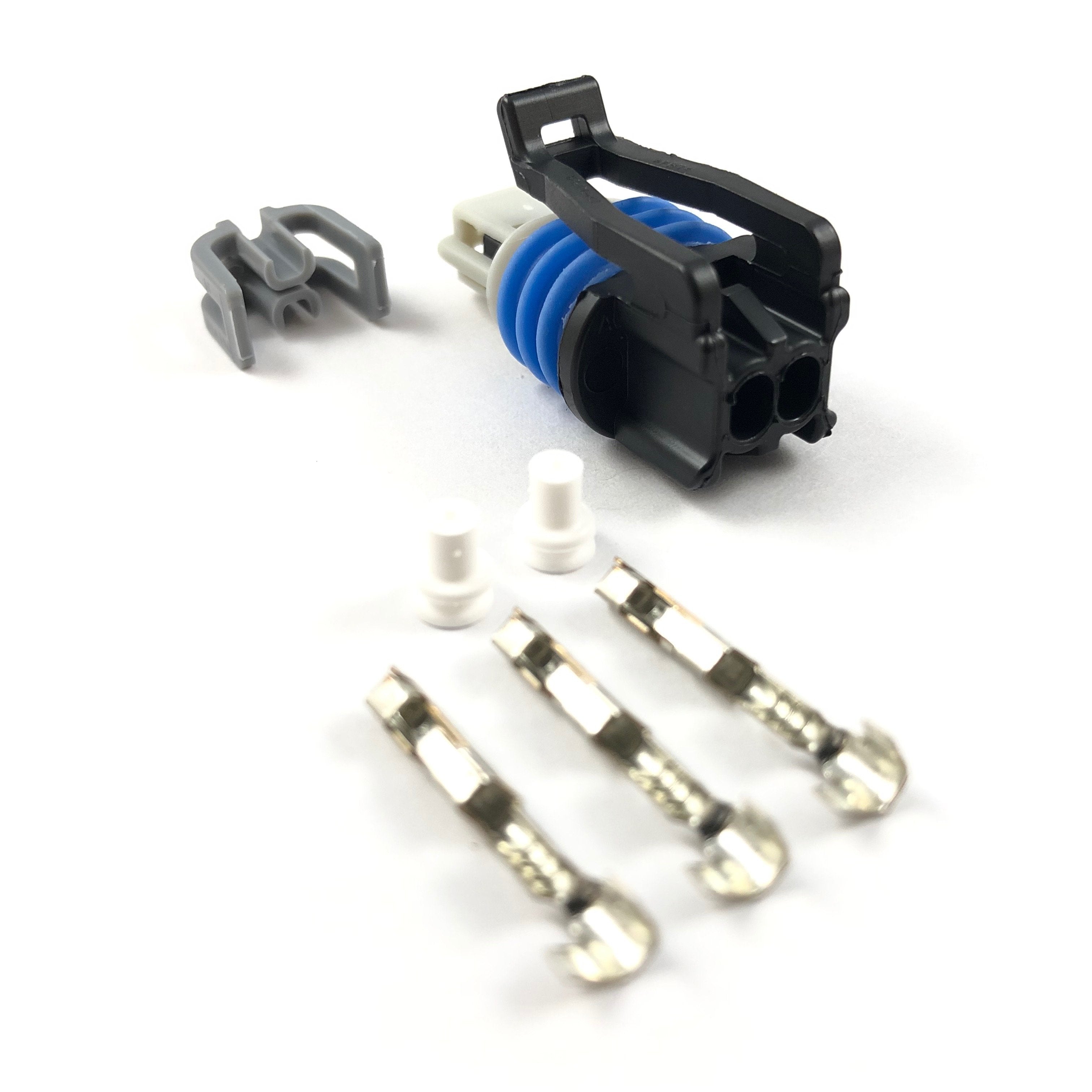 GM Delphi 2-Pin Intake Air Temp (IAT", "MAT) Sensor Connector Plug Kit