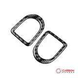 Real Carbon Fiber Door Lock Trim Overlay | Mustang 2005-2009