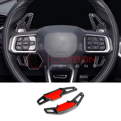 2024+ Mustang Real Carbon Fiber Paddle Shifter Extensions