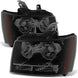 Akkon For 0713 Suburban Tahoe Avalanche Chrome Clear Headlights Direct Replacement Left Right