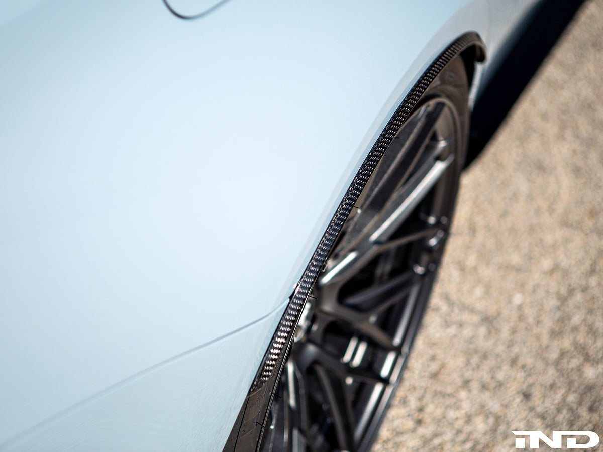 AutoTecknic Carbon Fiber Rear Wheel Arch Extension Set - G80 M3