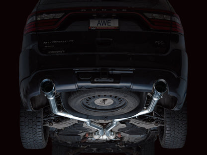 AWE Tuning 11-24 Dodge Durango 5.7L Track Edition Exhaust w/ Chrome Silver Tips 3020-32575