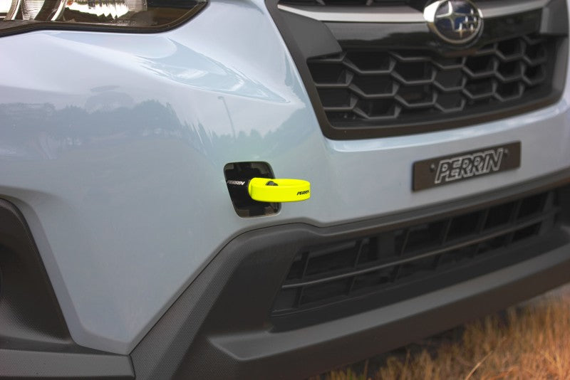 Perrin [22-25 WRX / 18-21 Crosstrek / 14-22 Forester] Front Tow Hook Neon Yellow | PSP-BDY-237NY