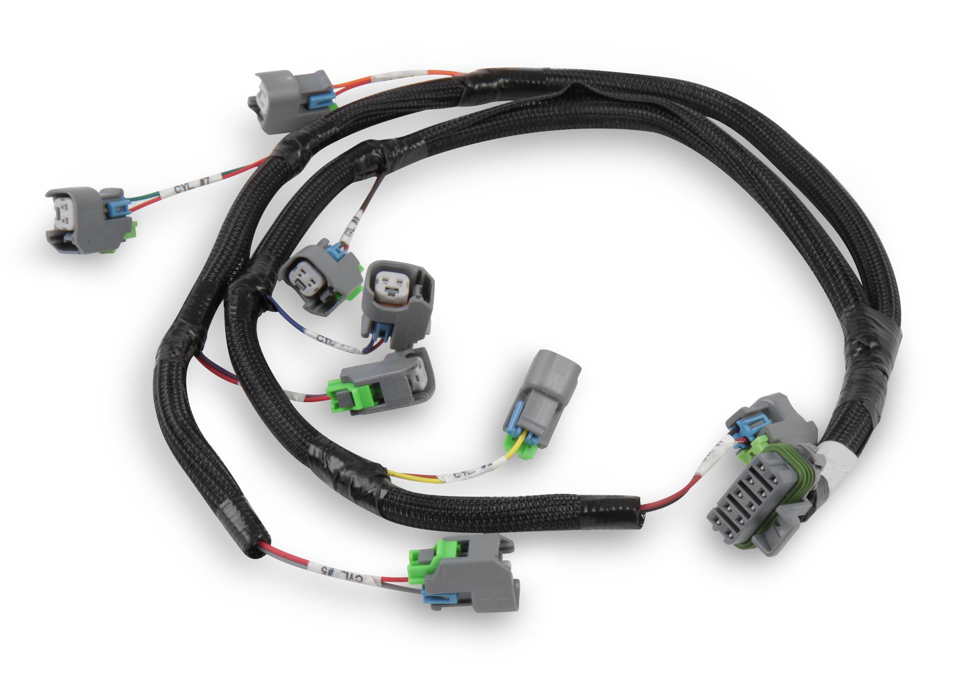Evenly spaced Ford V8 Injector Harness for USCAR / EV6 style Injectors by The Tuner Store