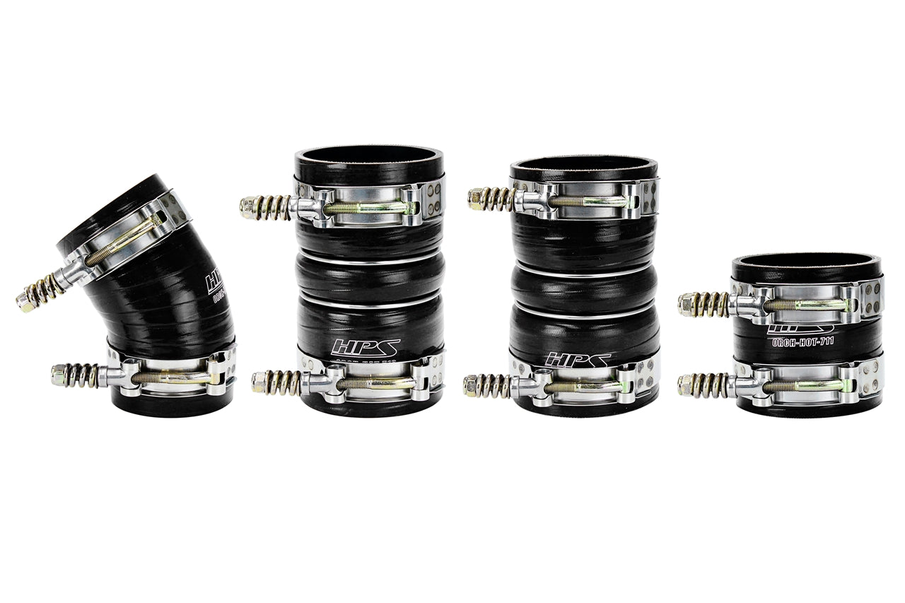 HPS High Temp Reinforced Silicone Intercooler Hose Boots Kit Ford 2005-2007 F250 Superduty 6.0L PowerStroke Diesel