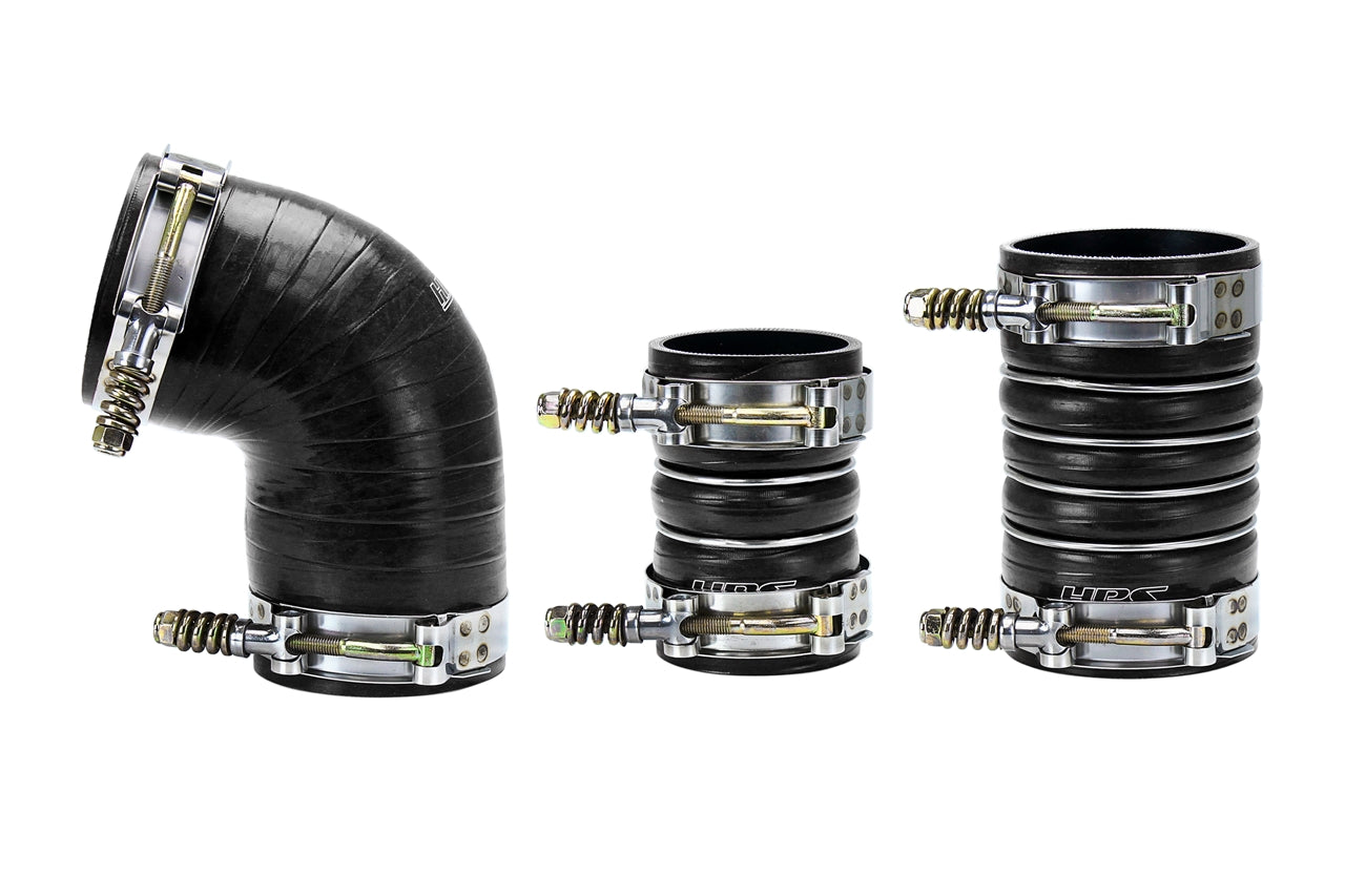 HPS High Temp Aramid Reinforced Silicone Intercooler Hose Boots Kit Chevy 2006-2010 Silverado 3500 6.6L Duramax Diesel