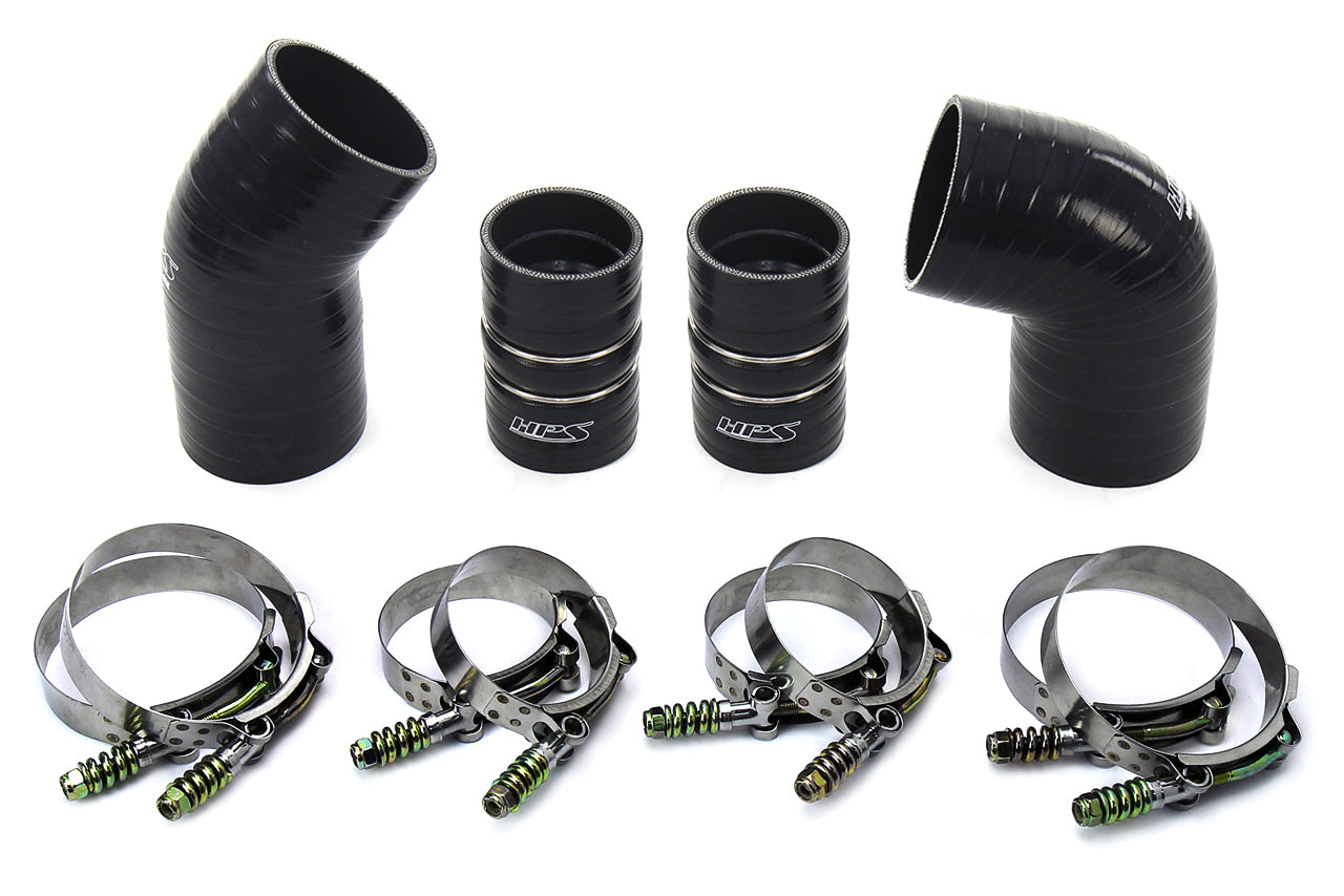 HPS High Temp Aramid Reinforced Silicone Intercooler Hose Boots Kit Chevy 2004.5 - 2005 Silverado 2500 HD 6.6L Duramax LLY Diesel