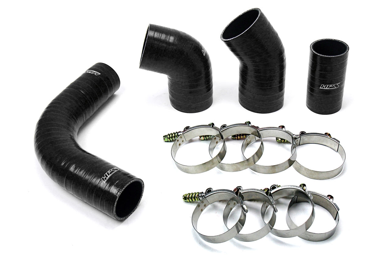 HPS High Temp Aramid Reinforced Silicone Intercooler Hose Boots Kit Chevy 2002-2004 Silverado 3500 6.6L Duramax LB7 Diesel