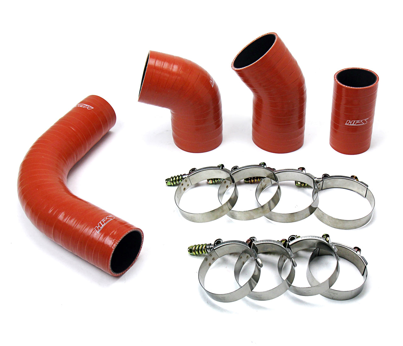 HPS High Temp Aramid Reinforced Silicone Intercooler Hose Boots Kit Chevy 2002-2004 Silverado 3500 6.6L Duramax LB7 Diesel