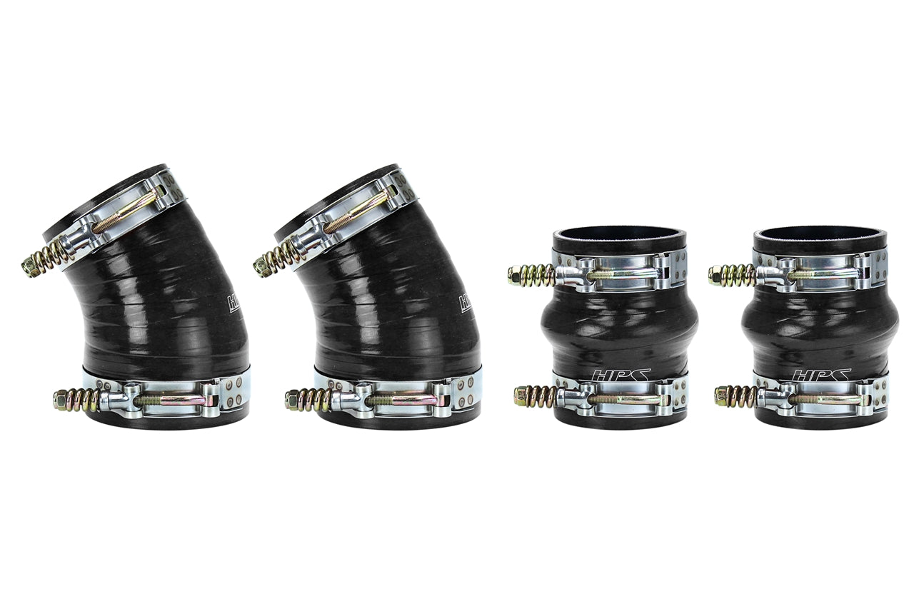 HPS High Temp Aramid Reinforced Silicone Intercooler Hose Boots Kit Dodge 1994-2002 Ram Pickup 5.9L Cummins Diesel