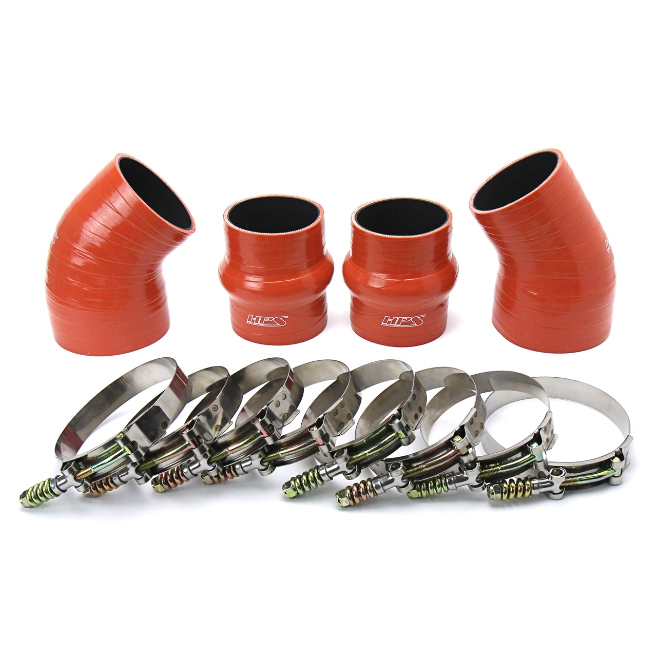 HPS High Temp Aramid Reinforced Silicone Intercooler Hose Boots Kit Dodge 1994-2002 Ram Pickup 5.9L Cummins Diesel