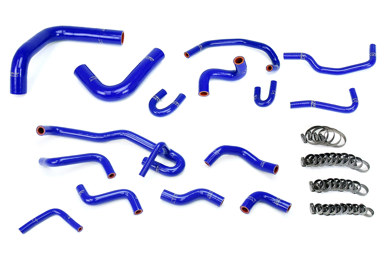 HPS Silicone Radiator + Heater Coolant Hose Kit Toyota 1990 1991 4Runner 3.0L V6 with Rear Heater Left Hand Drive, 57-2191