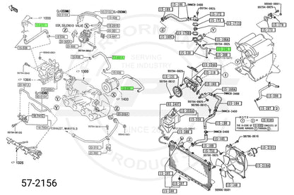 HPS Silicone Ancillary Coolant Hose Kit Mazda 1994-1997 Miata 1.8L NA8, 57-2156