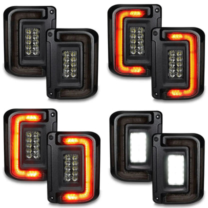 ORACLE Lighting Flush Mount LED Tail Lights for 2007-2017 Jeep Wrangler JK