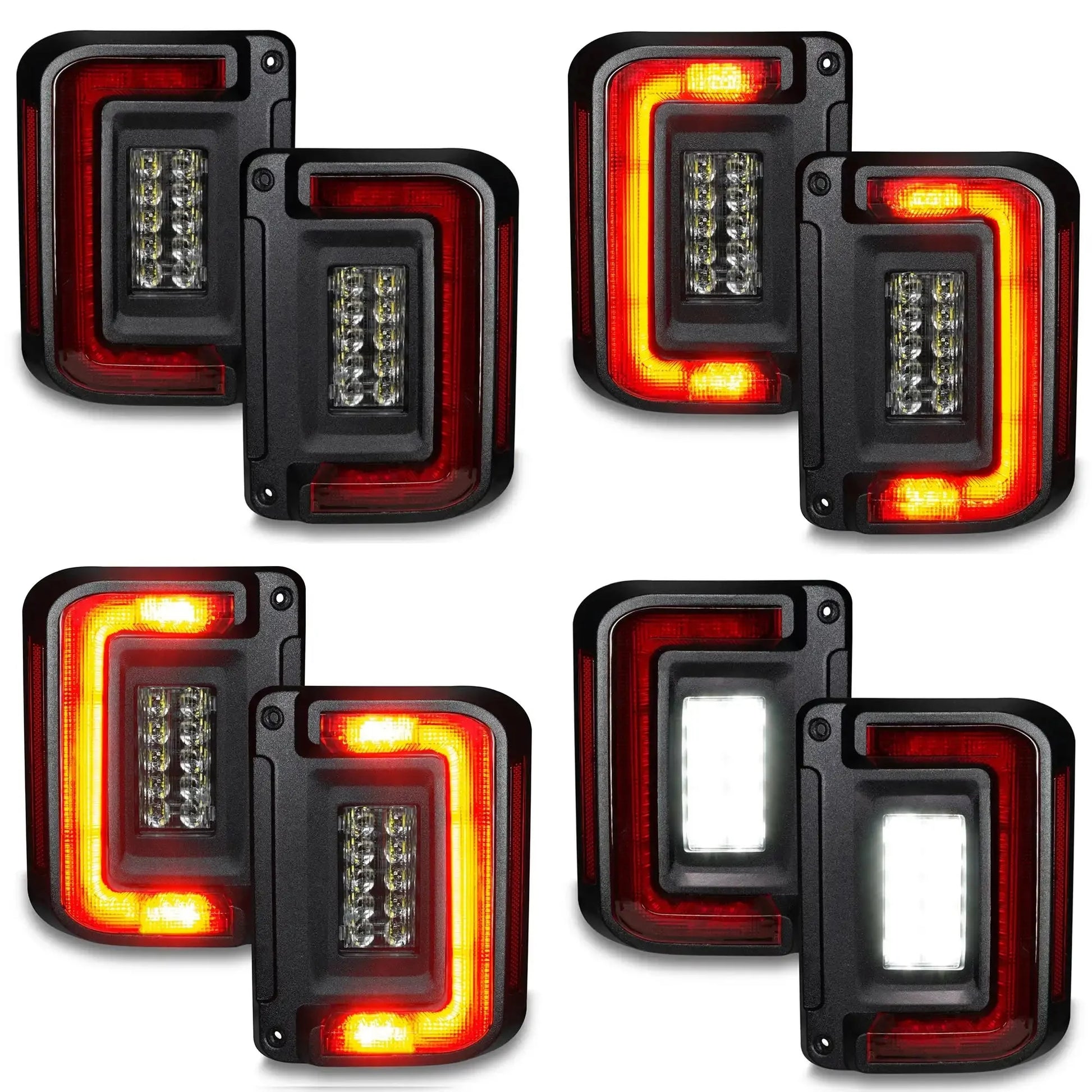 ORACLE Lighting Flush Mount LED Tail Lights for 2007-2017 Jeep Wrangler JK