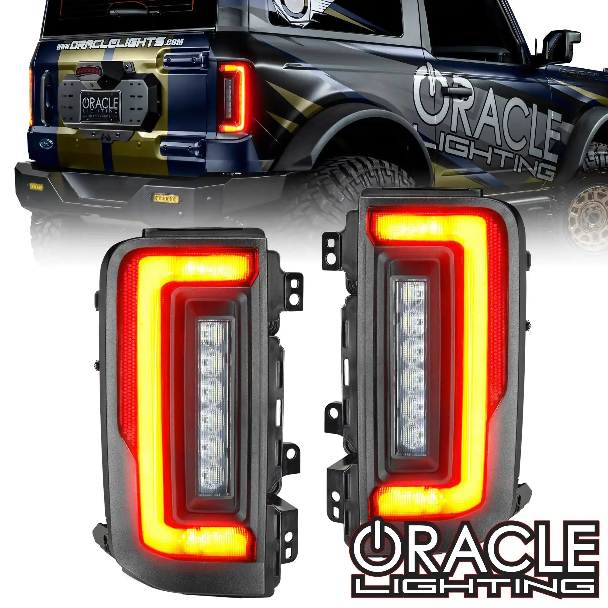 2021-2025 Ford Bronco Flush Mount LED Tail Lights - Low Profile | 1,400 Lumens