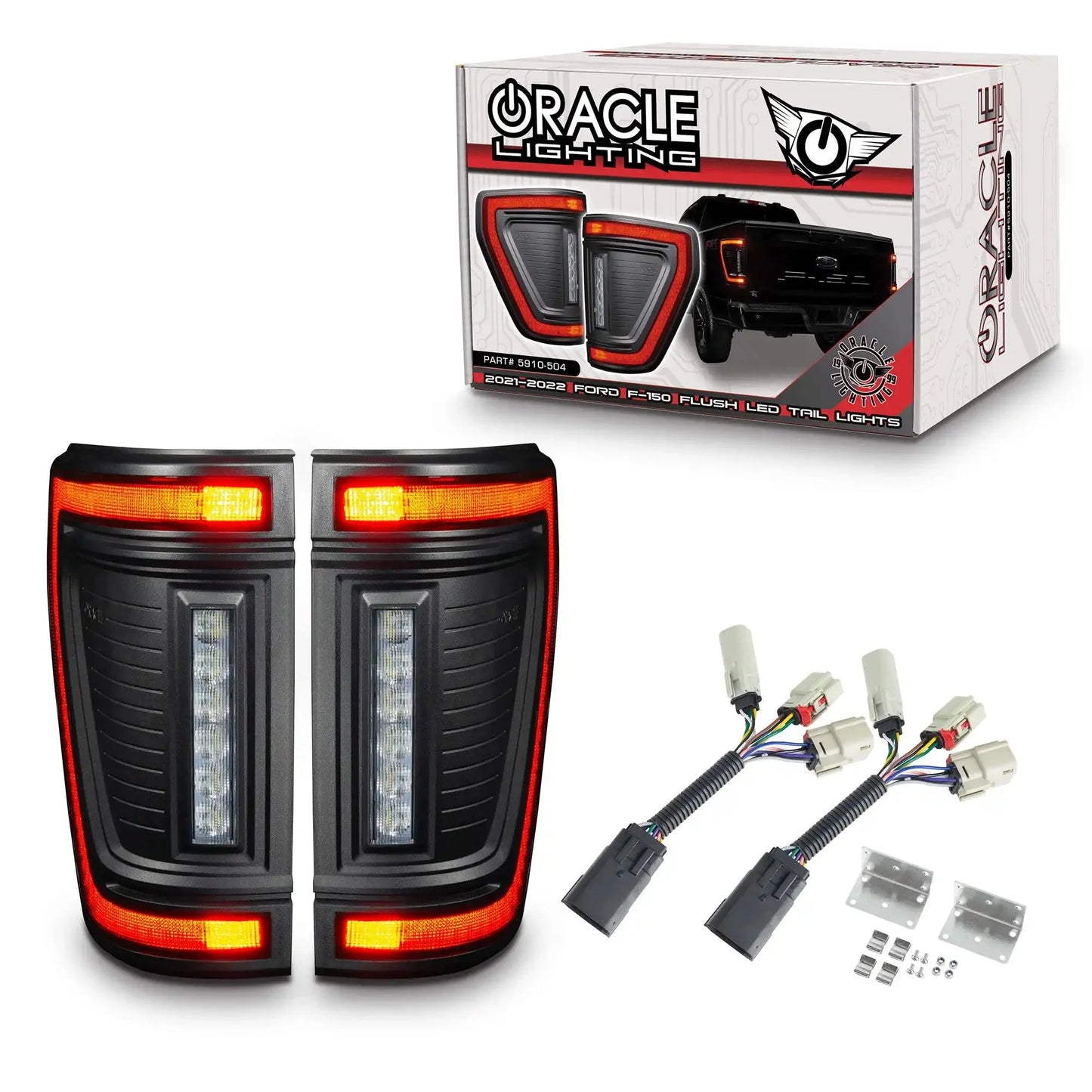 ORACLE Lighting Flush Style LED Tail Lights for 2021-2025 Ford F-150