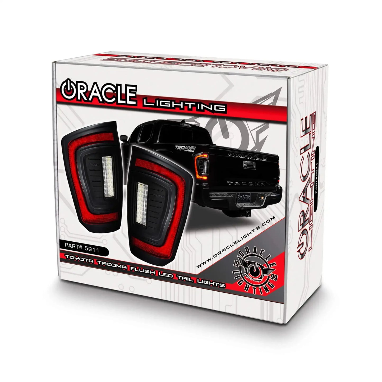 ORACLE Lighting Flush Style LED Tail Lights for 2016-2023 Gen 3 Toyota Tacoma