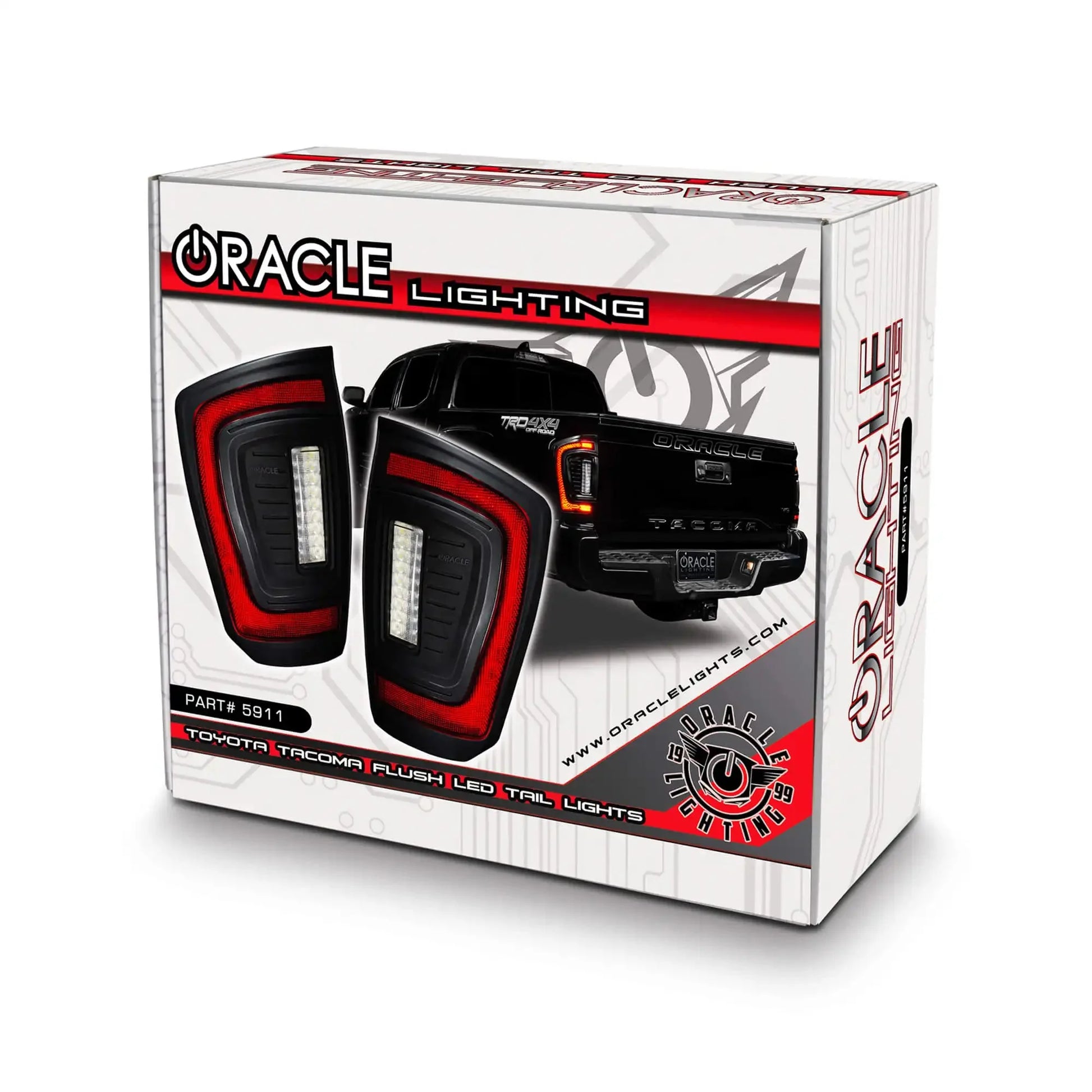 ORACLE Lighting Flush Style LED Tail Lights for 2016-2023 Gen 3 Toyota Tacoma