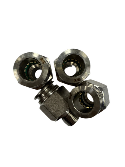 SPDZ1 1/8 NPT - 3/8 DOT 4 Piece Heavy Duty Fitting Kit