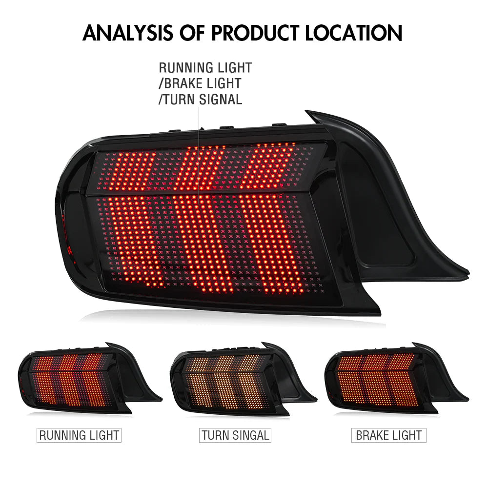 2015-2023 Ford Mustang RGB Matrix Tail Lights