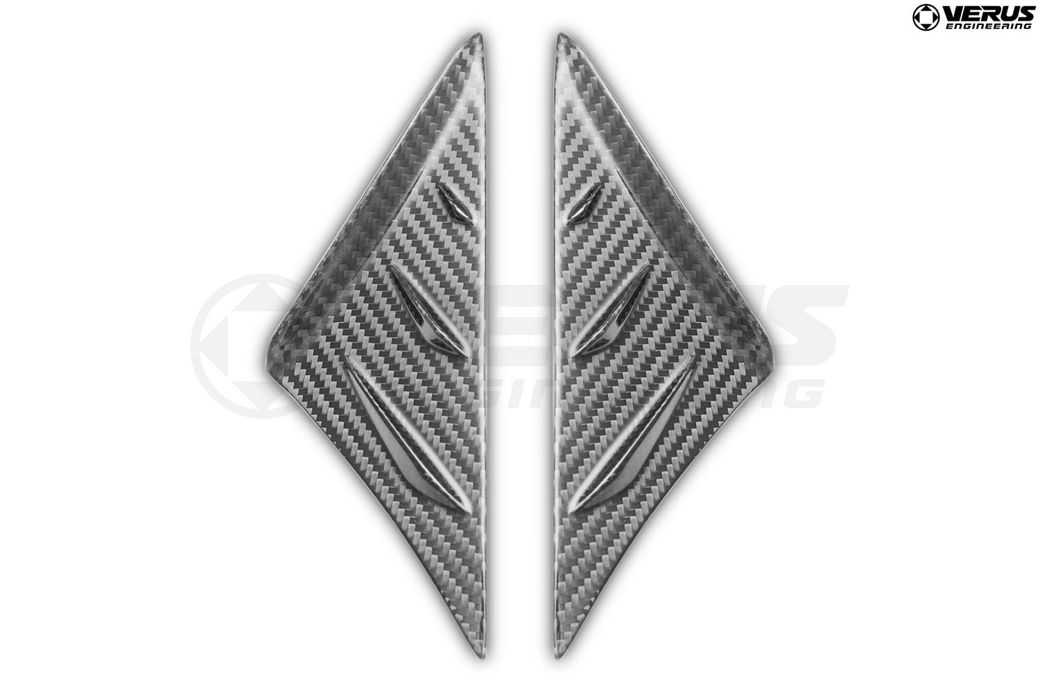 Carbon Fiber Anti-Buffeting Wind Deflector - Toyota Supra