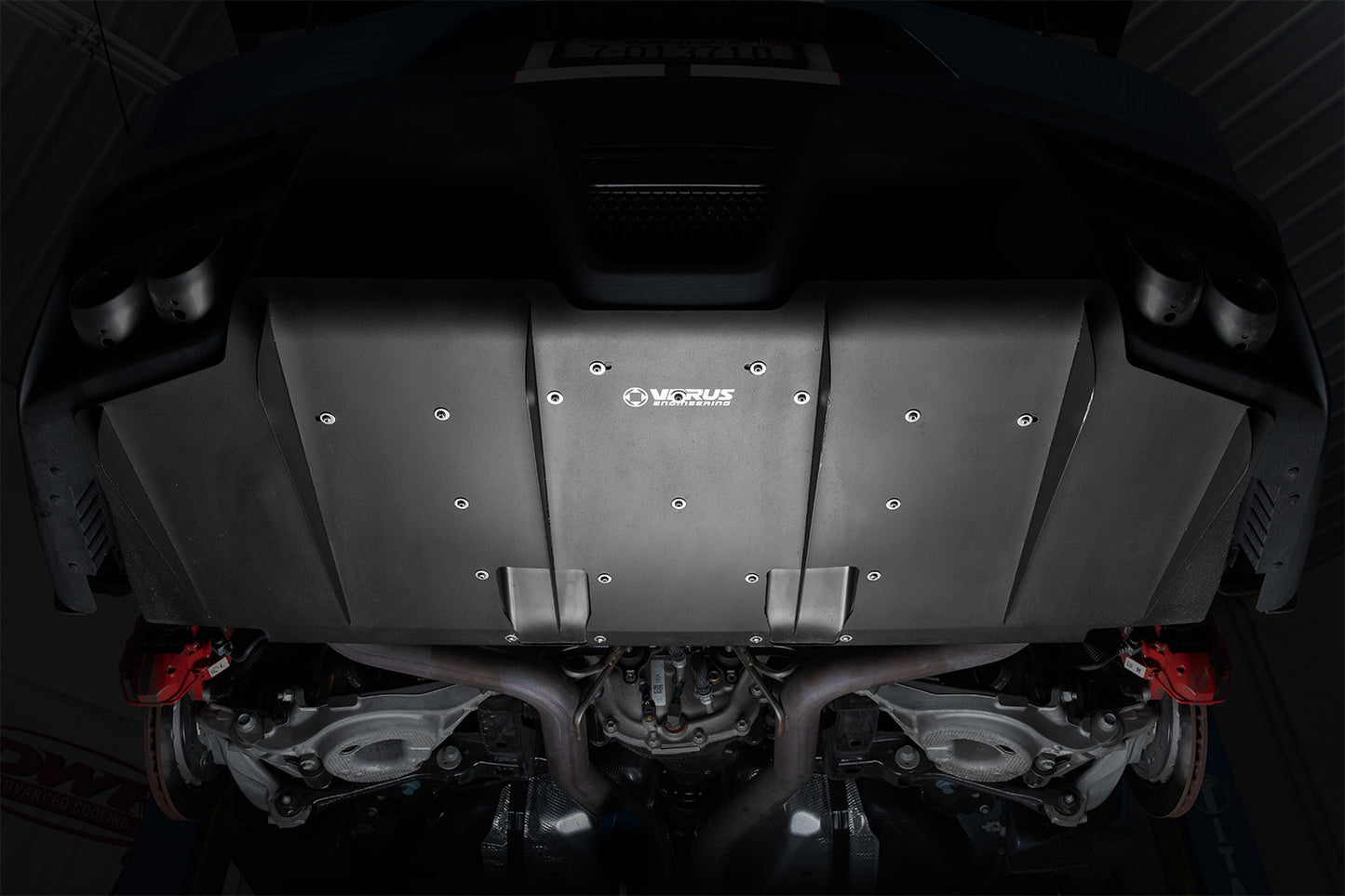 GT350R Rear Diff Cooler to Diffuser Install Kit - Shelby GT350 and GT350R