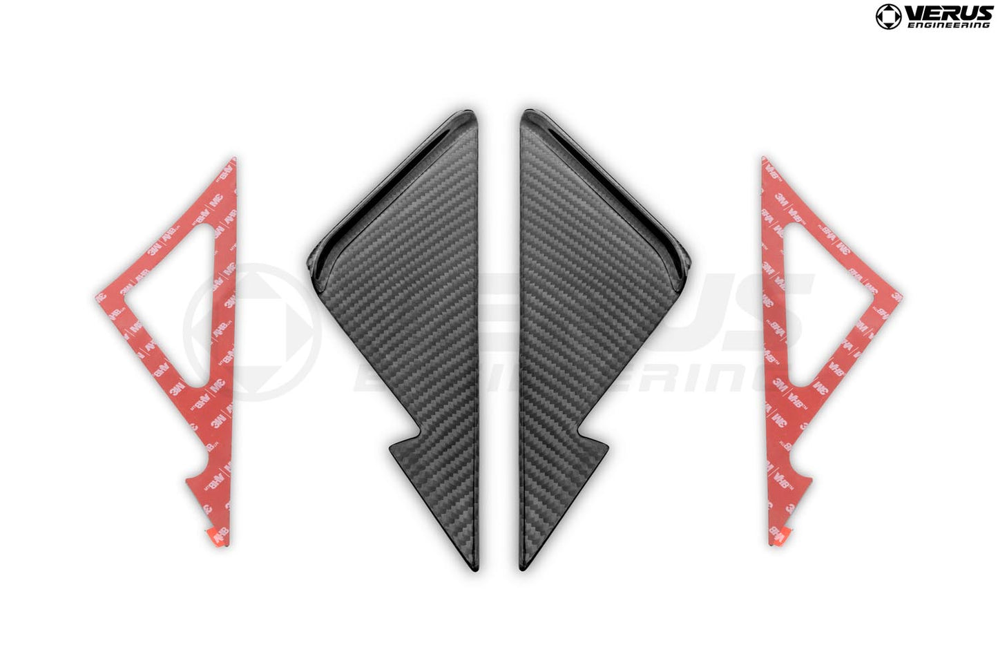 Anti-Buffering Wind Deflectors, Carbon Fiber - G87 BMW M2