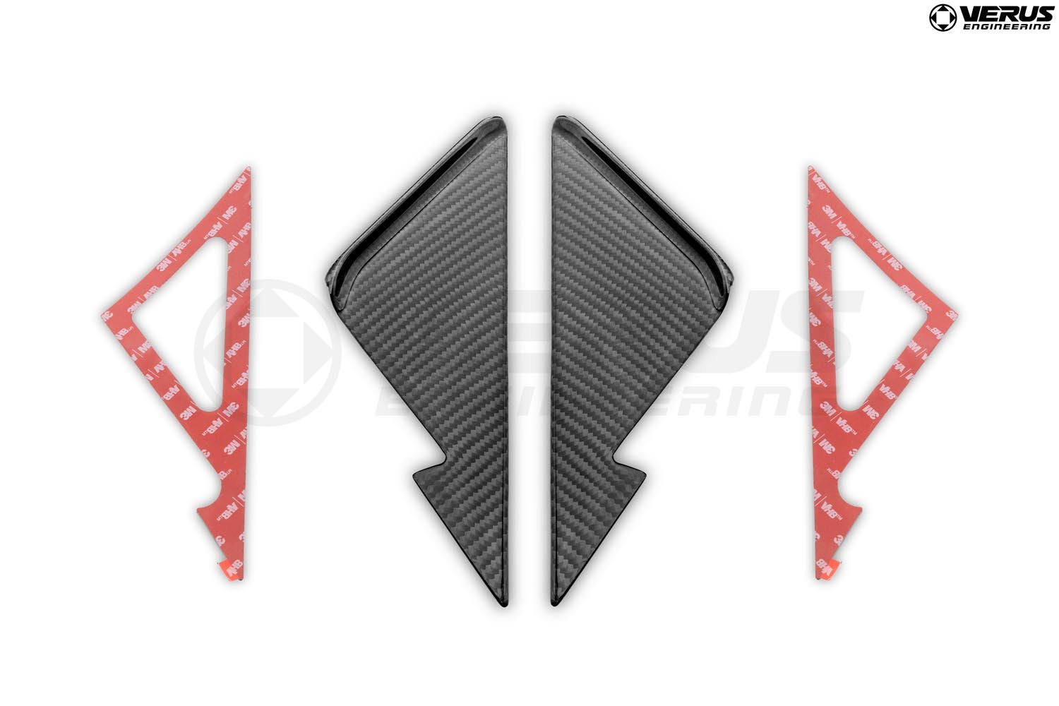 Anti-Buffering Wind Deflectors, Carbon Fiber - G87 BMW M2