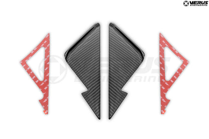 Anti-Buffering Wind Deflectors, Carbon Fiber - G87 BMW M2