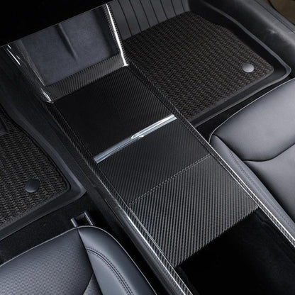 2024-Up Tesla Model 3 Carbon Fiber Interior Central Storage Box Cover