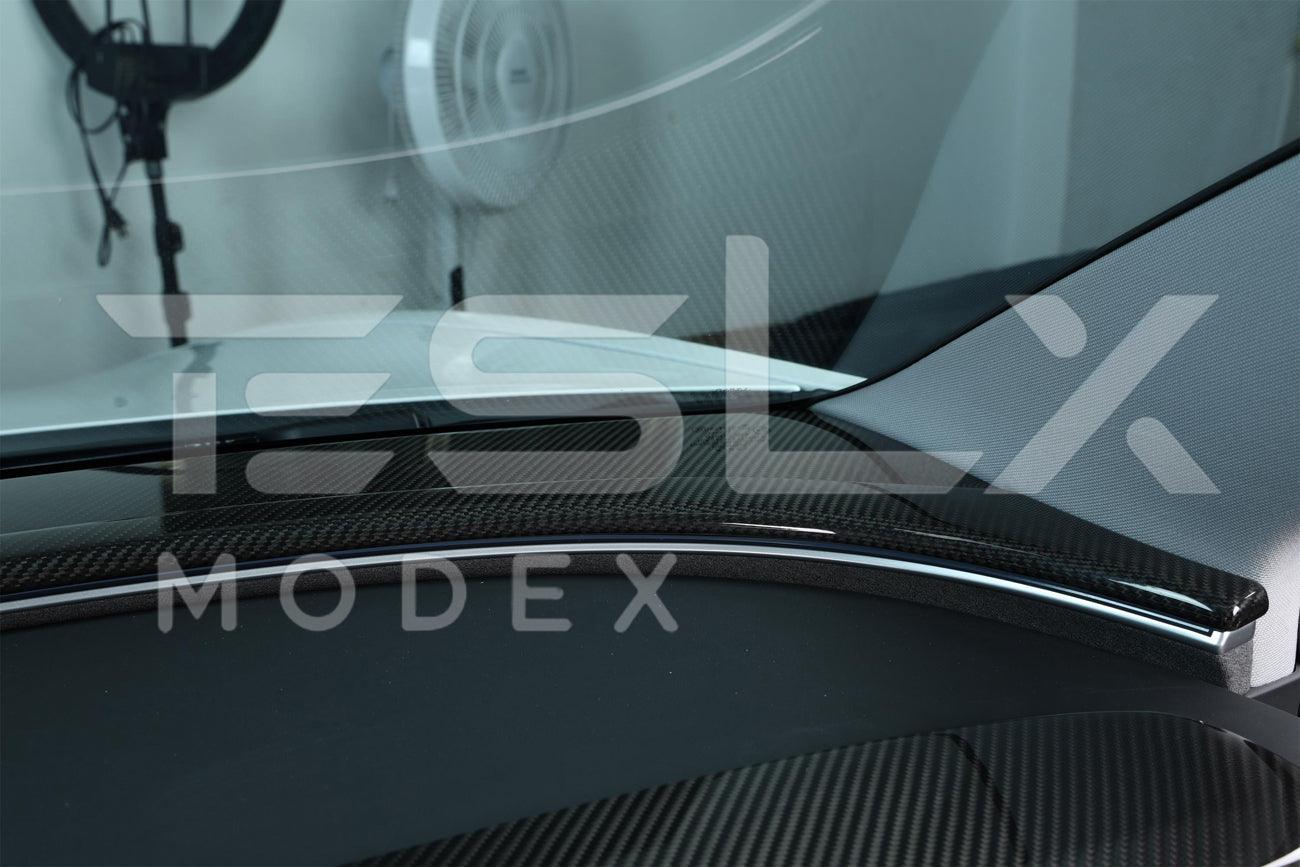 2017-Up Tesla Model 3 & Y Carbon Fiber Interior Instrument Trim