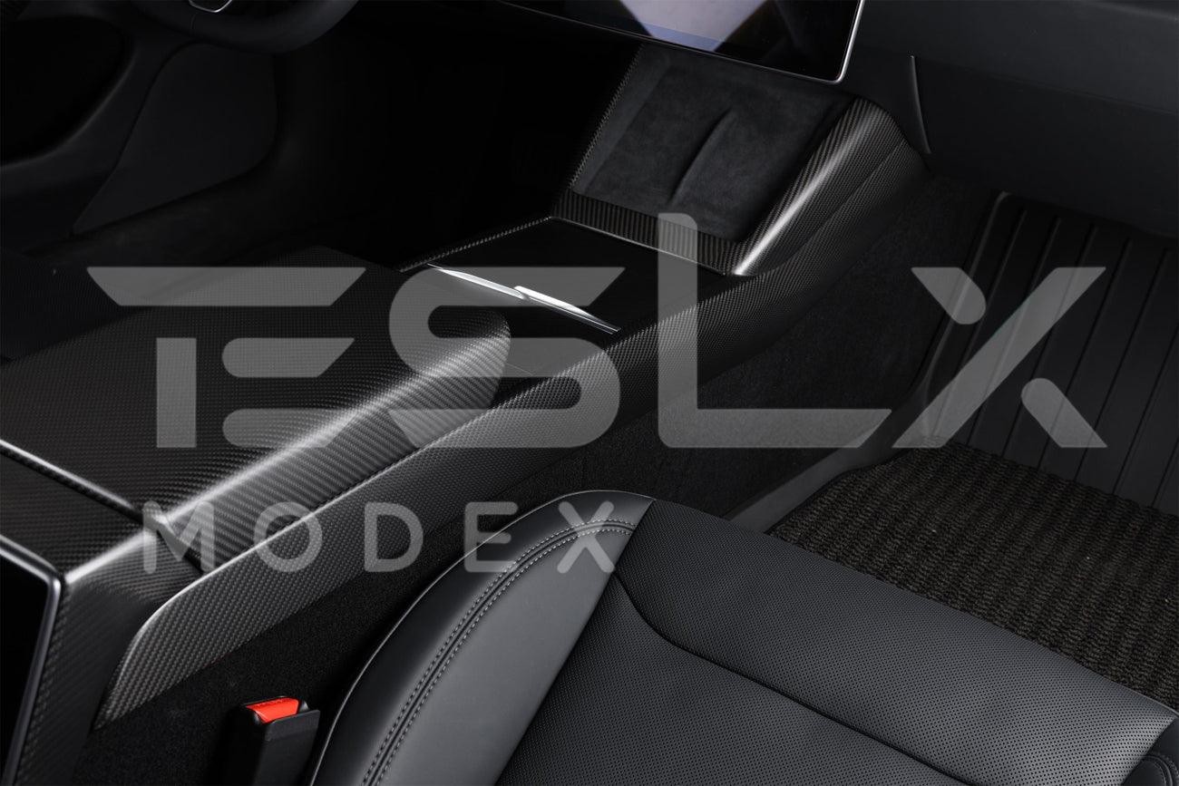2020-Up Tesla Model 3 & Y Carbon Fiber Interior Center Console Shift Sides