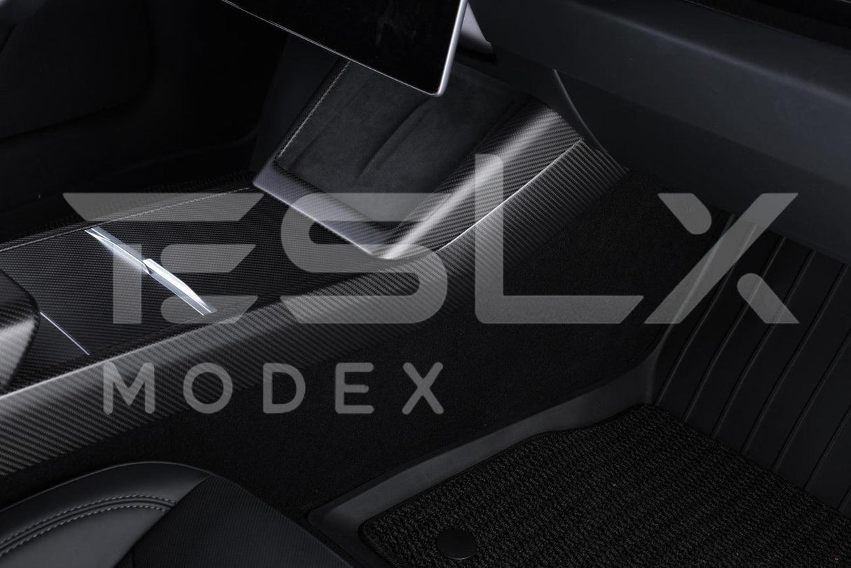 2024-Up Tesla Model 3 Carbon Fiber Interior Center Console Frame