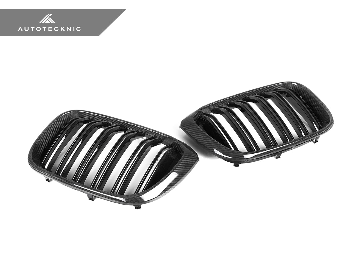 AutoTecknic Dry Carbon Fiber Dual-Slats Front Grille Set - G01 X3 | G02 X4 Pre-LCI