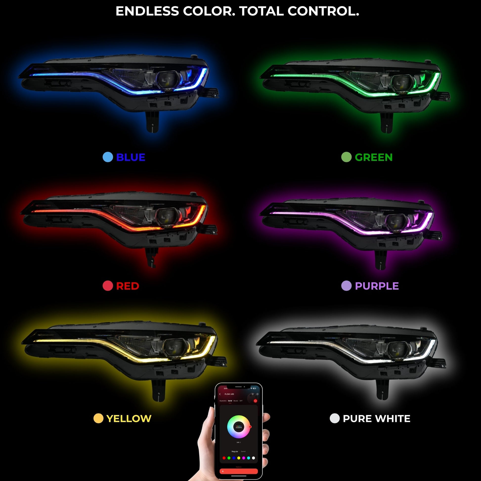 Chevrolet Camaro RS/SS RGBWA DRL Boards (2019-2024)
